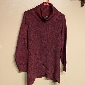 Elegant Maroon Cowl Neck Sweater